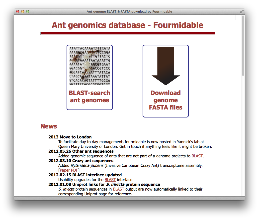 Fourmidable / antgenomes.org